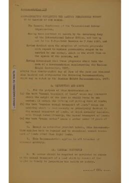 Conventions and Recommendations adopted by the International Labour COnference - June 1967. Part III