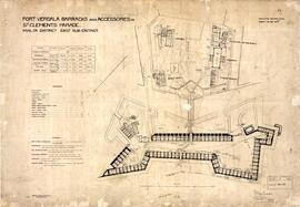 Fort Verdala Barracks and Accessories (including School Grounds added in pencil) in St Clements P...