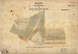 Malta Record Plan of Y.Y. Magazine-Fort Manoel