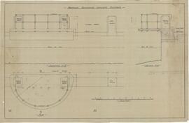 Plan, section and elevation of proposed reinforced concrete platform in Sliema Wharf.