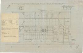 Side elevation of proposed new closed double deck tramway car approved by SPW letter dd 6th Novem...