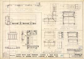 White Dump - Proposed Canteen and Rest Room; Details of Serving Hatch, Counter and Working Top
