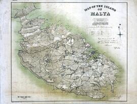 Map of The Island of Malta