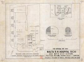 Royal Naval Hospital - Sick Berth Staff Quarters - Proposed Reading Room and N.A.A.F.I. Canteen