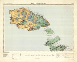 Malta and Gozo - (but showing Gozo, Commino and small part of Malta) - Malta - Geological