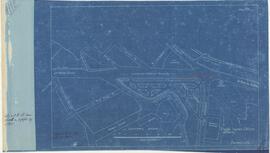 Blueprint of map of part of Floriana showing in red the position for the proposed bus shelter in ...