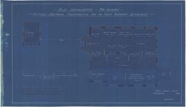 Blueprint of plan of Police headquuarters in Sta. Vennera showing proposed additional accomodatio...