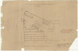 Plan of the old railway station and workshop in Hamrun showing in orange the wall, permission to ...