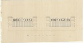 Elevation of the entrance to Birkirkara railway station