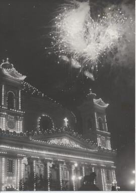 Fireworks during Mosta feast