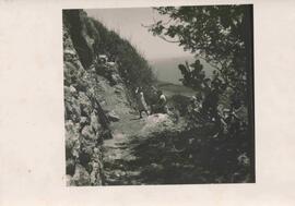 The Pizzuto sisters on the way to the Pizzuto family cave at Dingli Cliffs