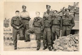 Gunner Albert Ganado with Royal Malta Artillery (R.M.A.) gun crew