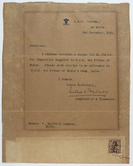 Term Browse - Cheque - The National Archives Of Malta