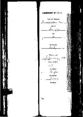 Passport Application of Camilleri Giuseppe