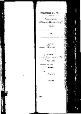 Passport Application of Duthie William