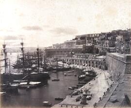 View of Grand Harbour from the Lower Barracca (Barrakka)