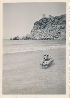 Maria Therese Gatt at Għajn Tuffieħa bay