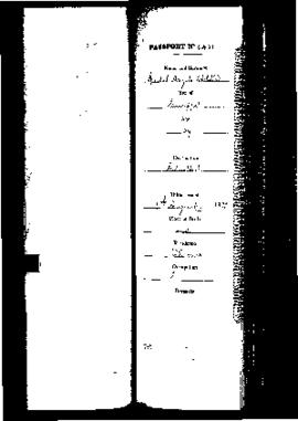 Passport Application of Abdilla M'Angelo