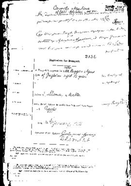 Passport Application of Agius Ruggiero