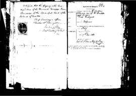 Passport Application of Albanese Antonio