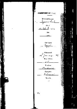 Passport Application of Sant Ignazio