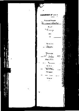 Passport Application of Abdilla Spiridione