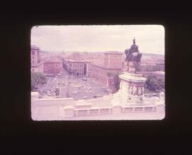 View of Piazza Venezia from the Altare della Patria