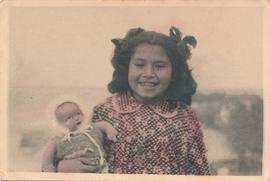 Jean Despott with her doll