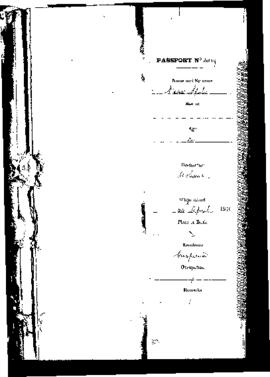 Passport Application of Spiteri Rosa