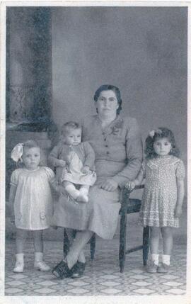 Filomena with her three children