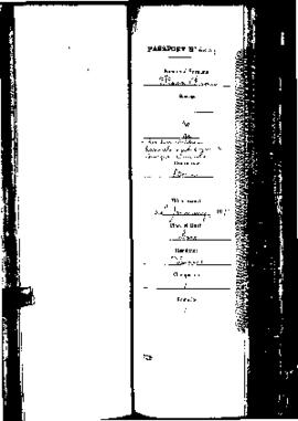 Passport Application of Pisani Rosa