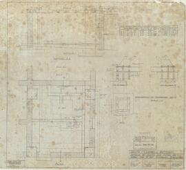 Malta - Campbell Battery - Details of Ducts and fixing on (B.O.P.) Piers for "R" Set external Structure