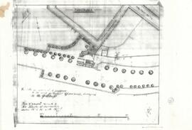 Plan of Birchircara railway station showing the site which is being proposed to be used as a materials store for the public works department.