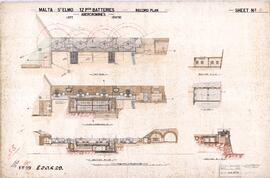 Malta - St. Elmo - 12 Pdr Batteries - Record Plan - Abercombie's