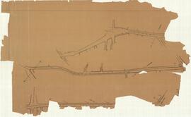 Plan of rail road leading to and from Casal Paola - damaged with some information missing.