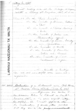 Minutes of Cabinet Meeting held on 5 December 1967