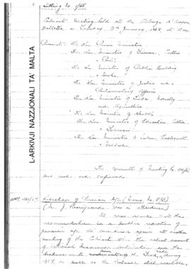 Minutes of Cabinet Meeting held on 9 January 1968