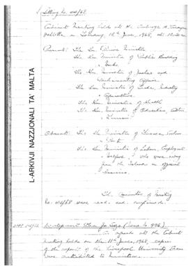 Minutes of Cabinet Meeting held on 18 June 1968