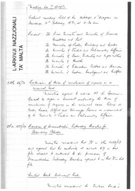 Minutes of Cabinet Meeting held on 10 February 1970