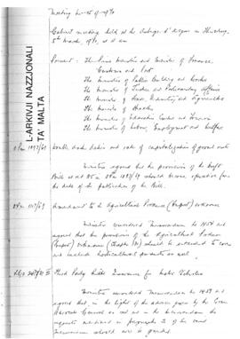 Minutes of Cabinet Meeting held on 5 March 1970