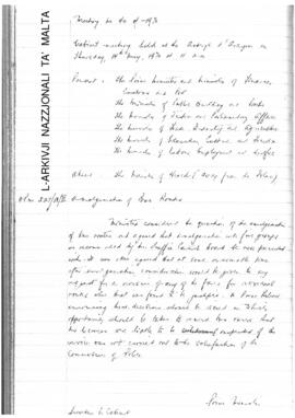 Minutes of Cabinet Meeting held on 14 May 1970