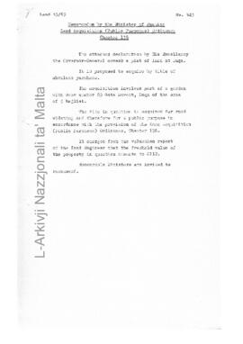 Land Acquisition (Public Purposes), Chapter 136