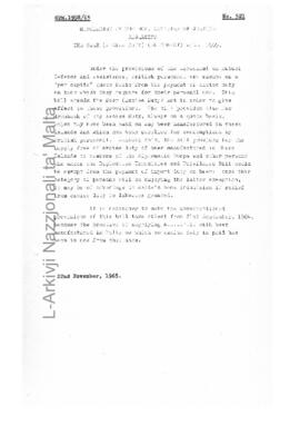 The Beer (Excise Duty) (Amendment) Bill, 1965