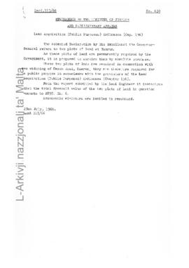 Land Acquistion (Public Purposes) Ordinance, Chapter 136