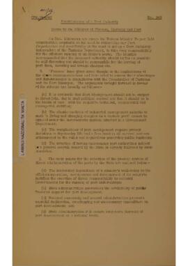 Establishment of a Port Authority