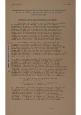 Financial Assistance Agreement with Germany