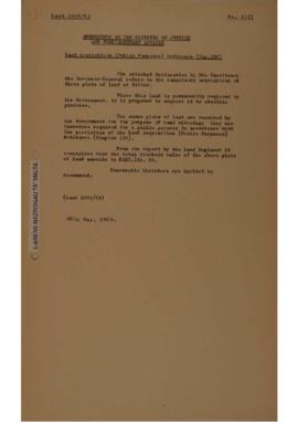 Land Acquisition (Public Purposes) Ordinance, Chapter 136