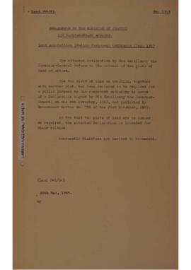 Land Acquisition (Public Purposes) Ordinance, Chapter 136