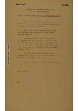 Land Acquisition (Public Purposes) Ordinance, Chapter 136