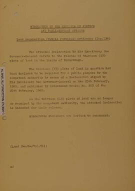 Land Acquisition (Public Purposes) Ordinance, Chapter 136